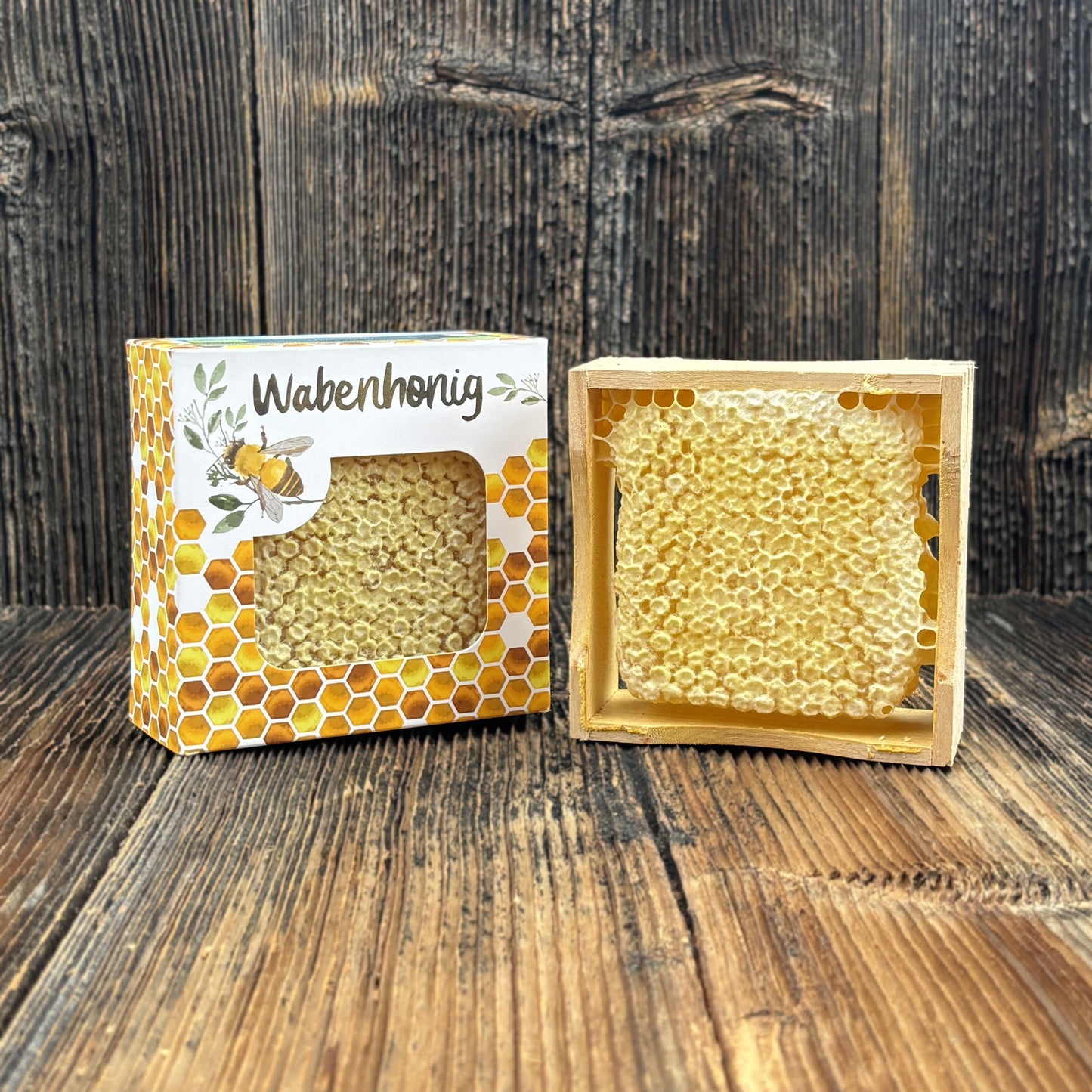 Bio Wabenhonig 220g im Holzrahmen - aus Göstling - BioImkerei Blamauer
