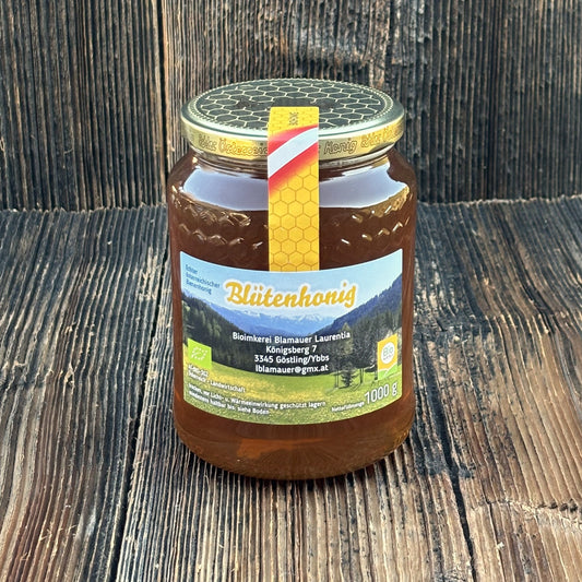 Bio Blütenhonig 1000g blumiger Geschmack - aus Göstling - BioImkerei Blamauer