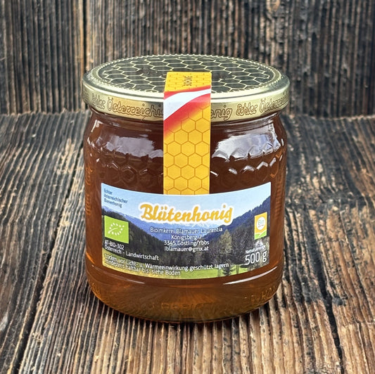 Bio Blütenhonig 500g blumiger Geschmack - aus Göstling - BioImkerei Blamauer