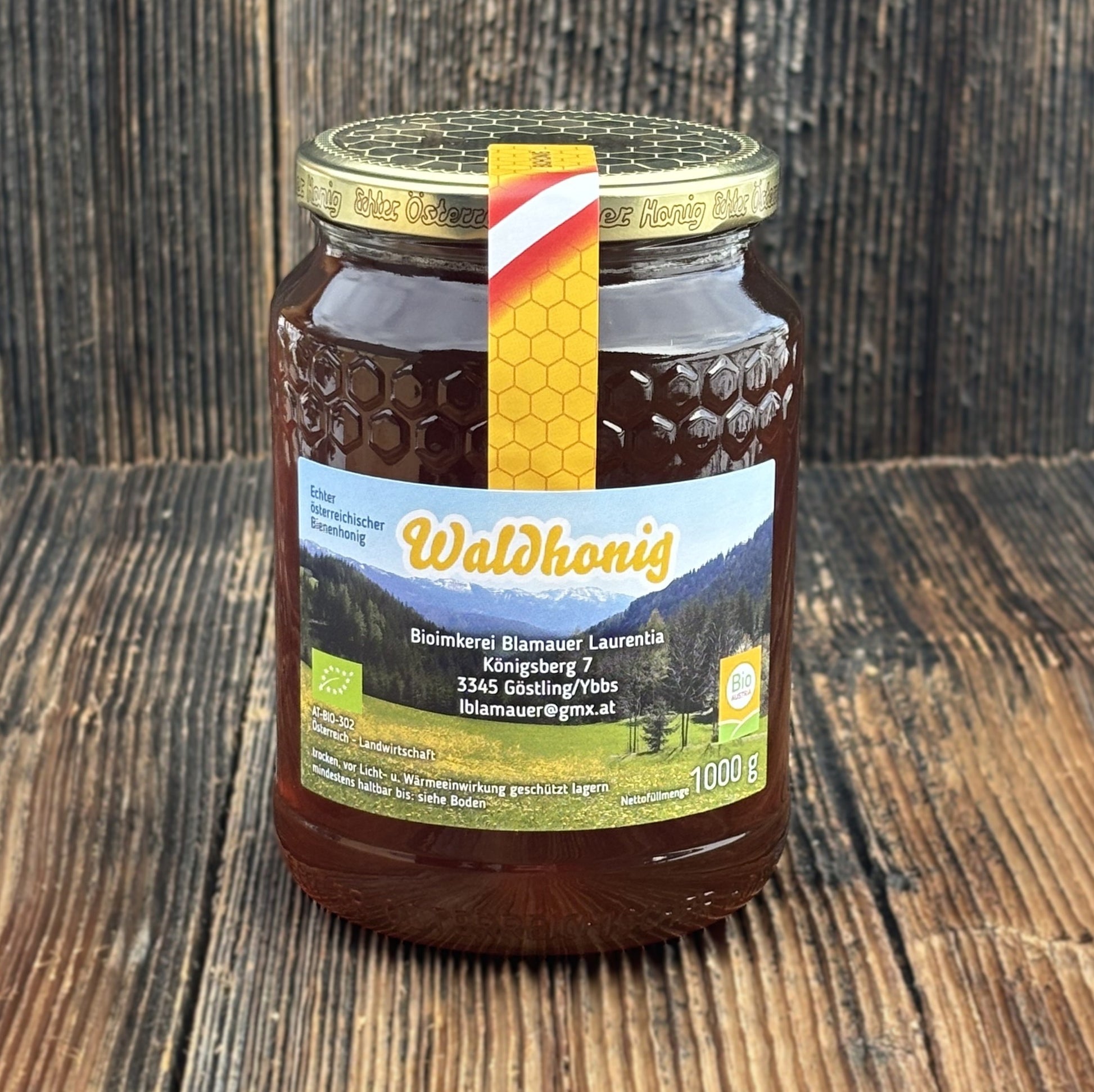 Bio Waldhonig 1000g würziger Geschmack - aus Göstling - BioImkerei Blamauer